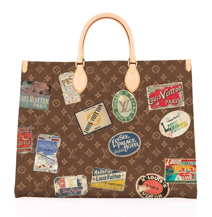 Bag with stamps