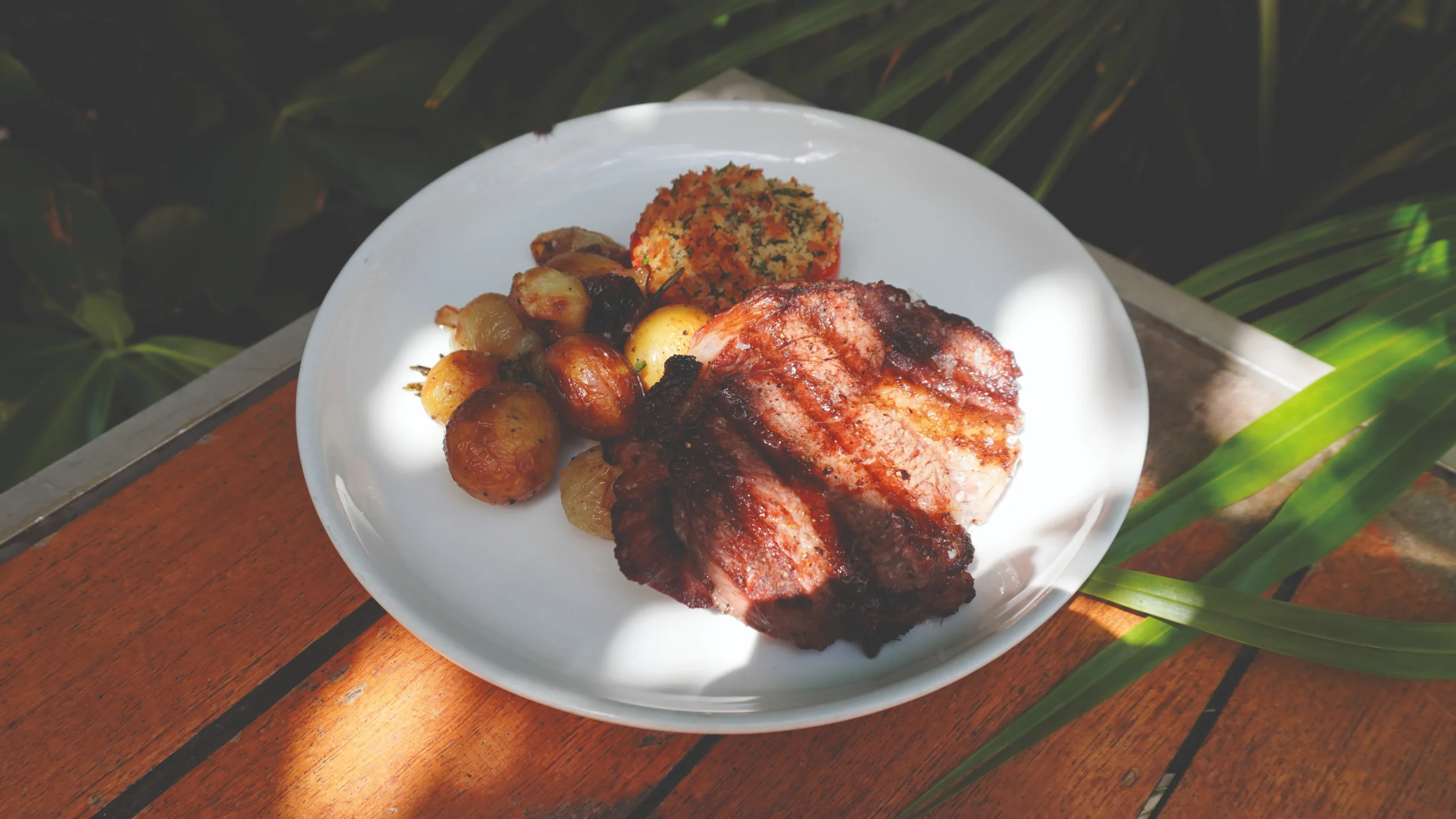 Charcoal Grilled 12oz Grass Fed Uruguayan Rib Eye